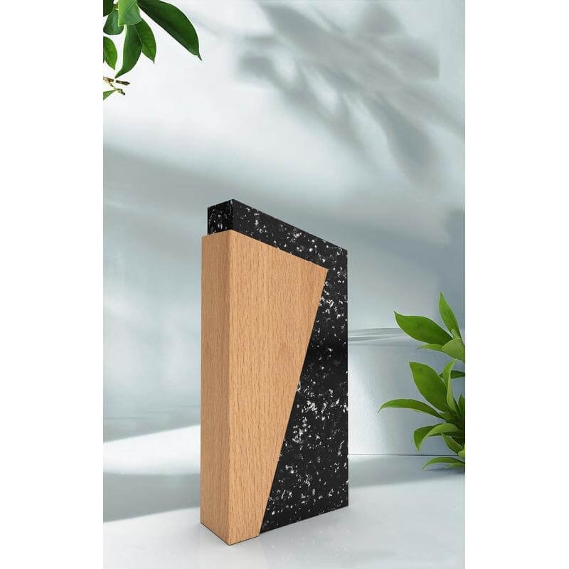 [AWEN 9155] MILOT - Waste-to-Wins® Recycled Award - Black Swirl