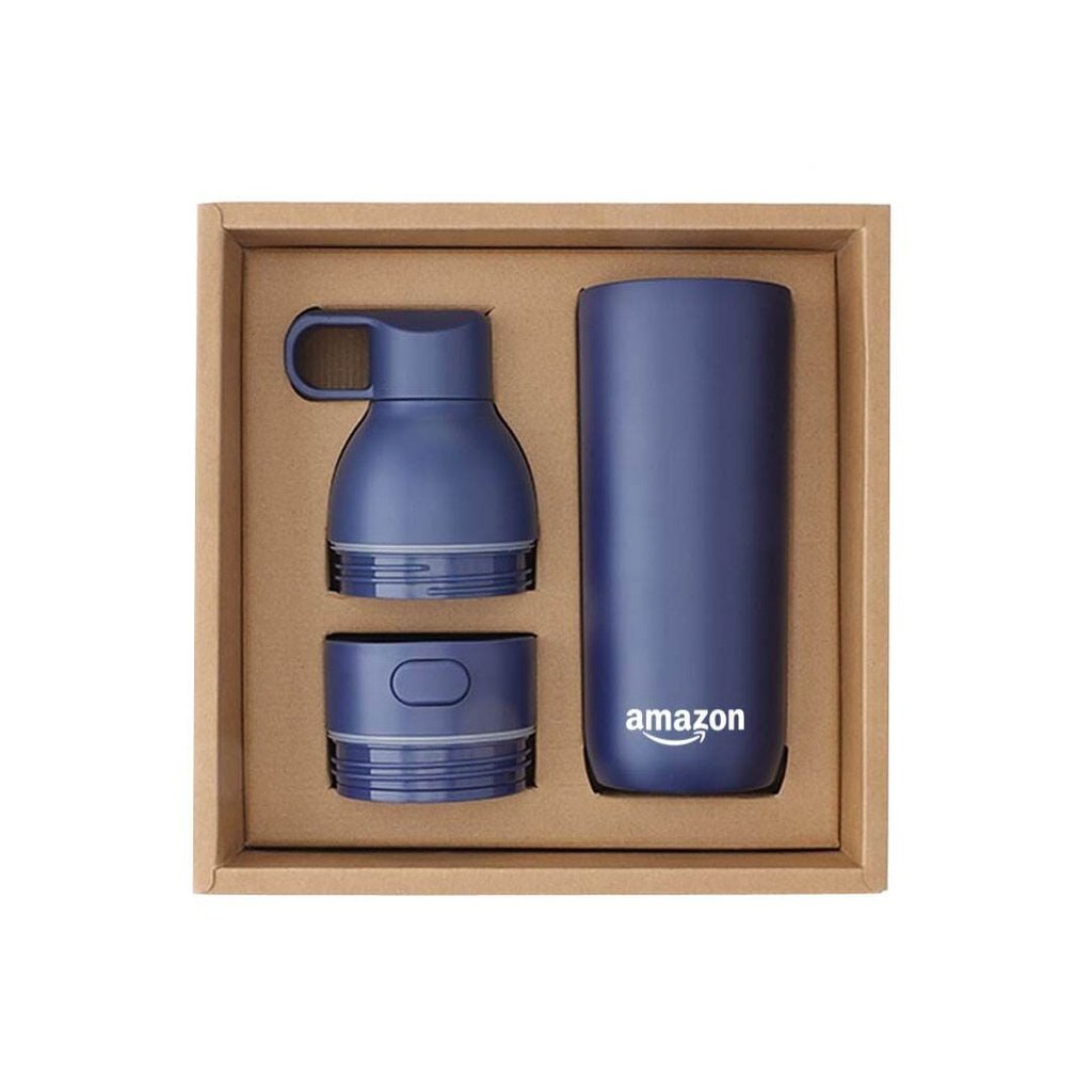 [DWHL 3208] RUVO - CHANGE ZERO 2-in-1 Modular Hydration Gift Set - Navy Blue